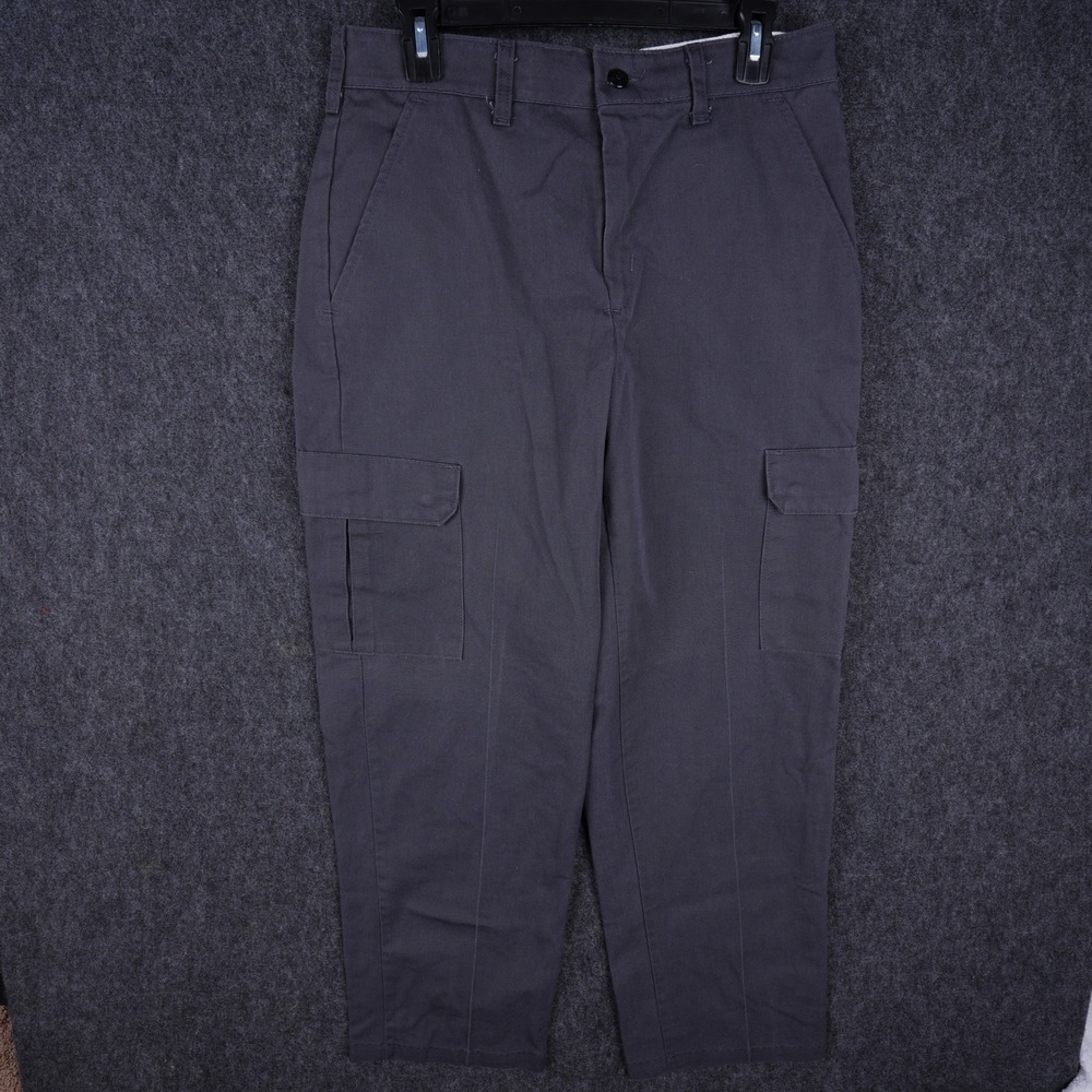 Vintage Red Kap Cargo Pants Men 32x32 Gray Good Faded Worn Workwear PT88CHO